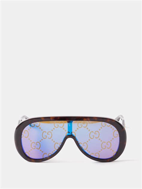 mens gucci aviator sunglasses|Gucci oversized acetate aviator sunglasses.